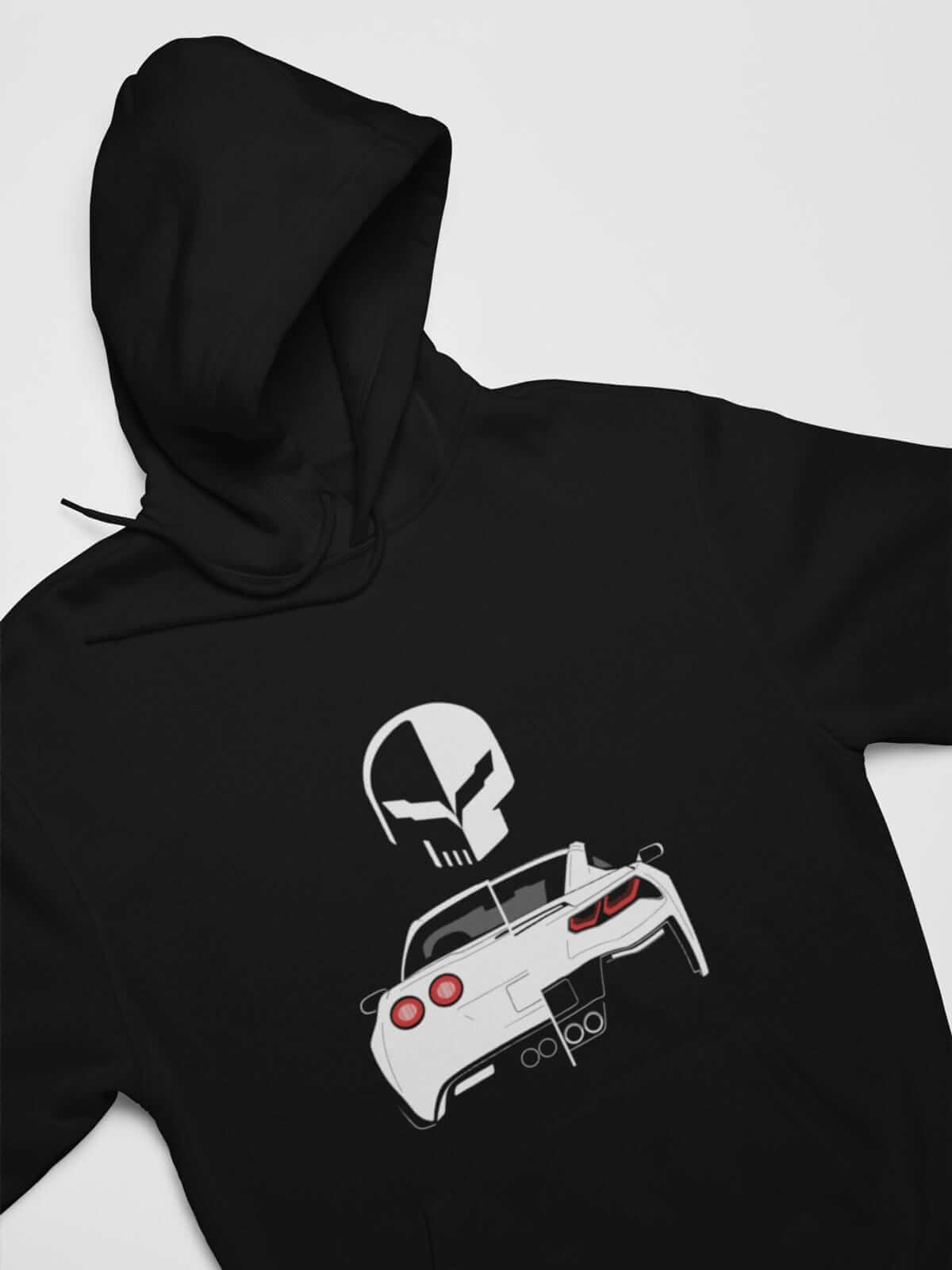 Muscle car printed on black car hoodie, American muscle car sweatshirt, car guy gift, car lover, car fan, car enthusiast, petrolhead, hot rod lover, boyfriend gift idea