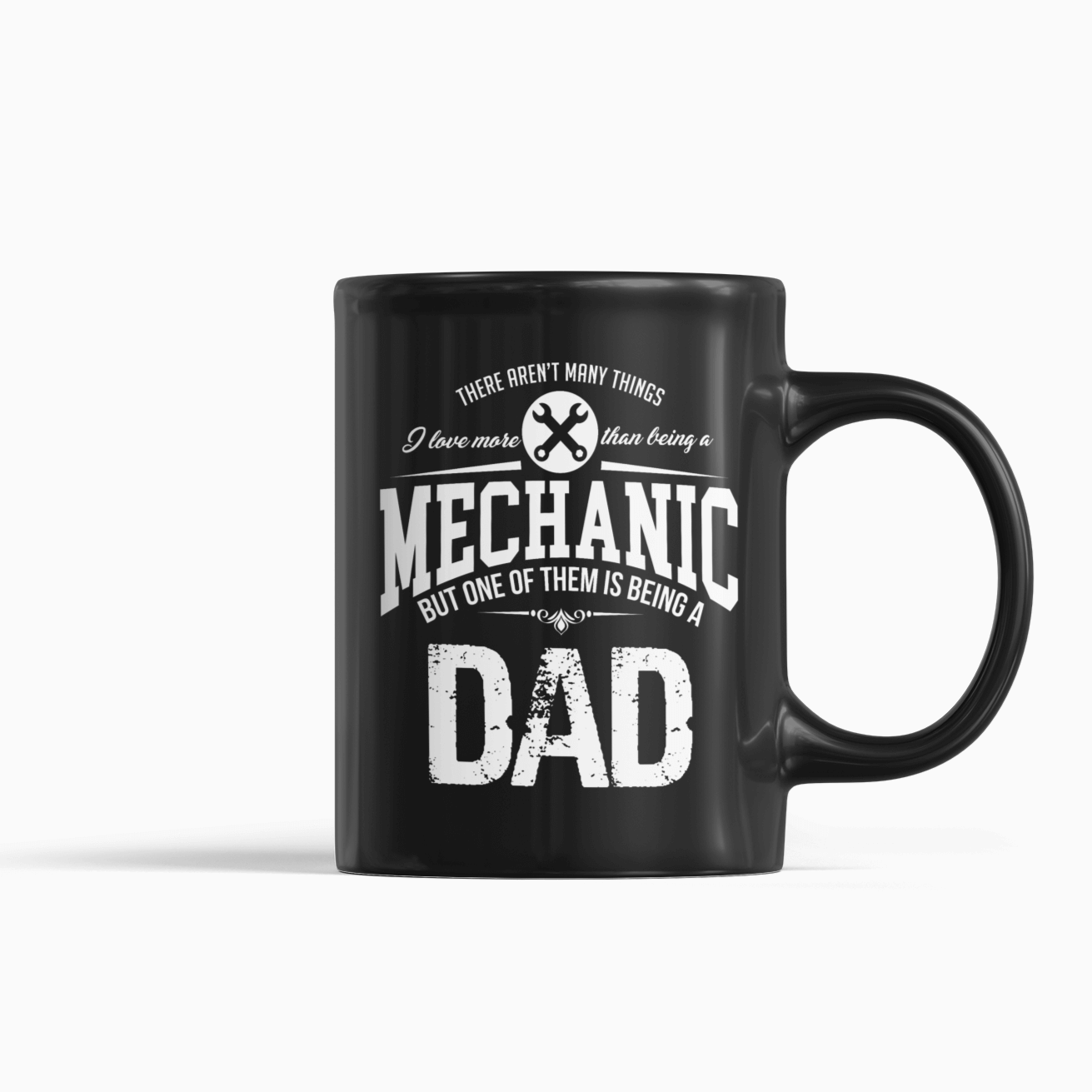 mechanic dad black mug, father's day mechanic mug