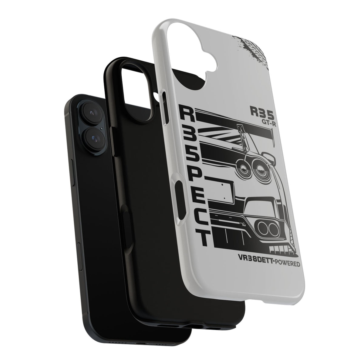 JDM Front View Tough Phone Case - Samsung Galaxy S23 Ultra, glossy, side view
