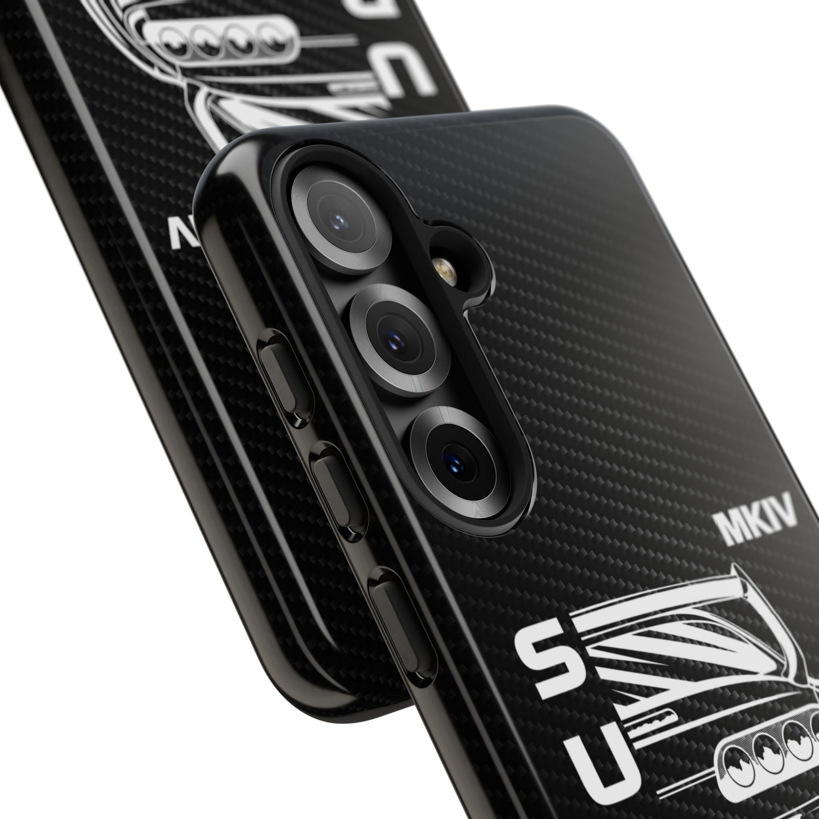 JDM Back View Tough Phone Case - Samsung Galaxy S25, glossy, camera cutout close-up