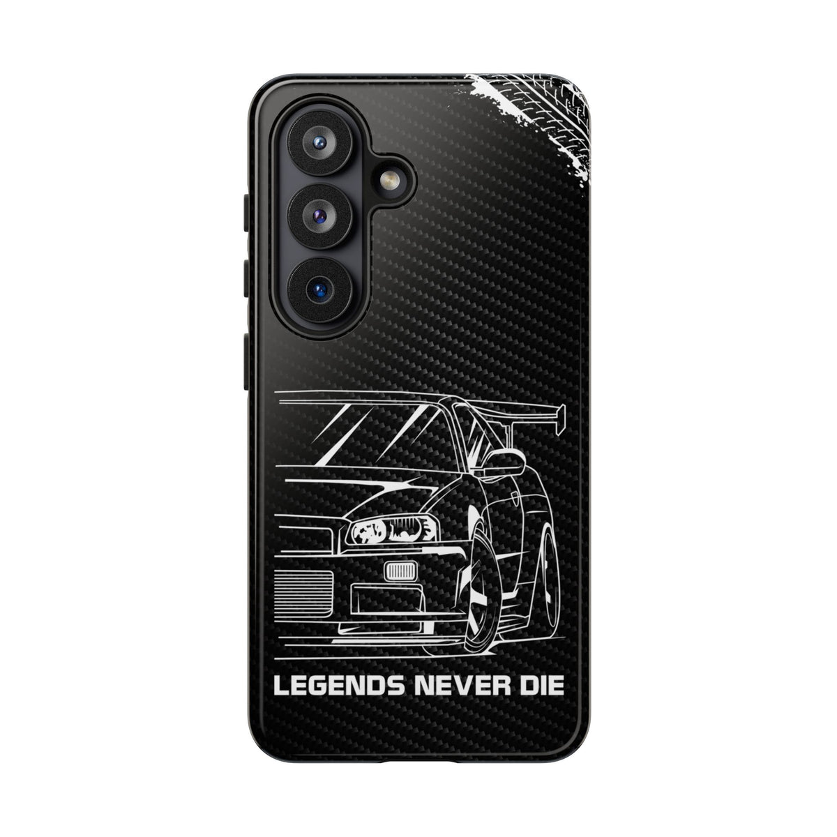 JDM Legends Never Die Tough Phone Case - Samsung Galaxy S26, glossy, front view