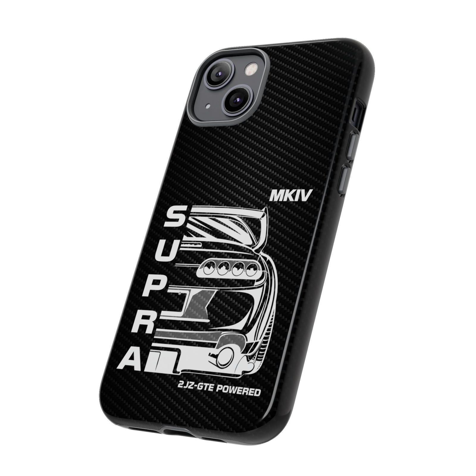 JDM Back View Tough Phone Case - iPhone 14 Plus, glossy, side view