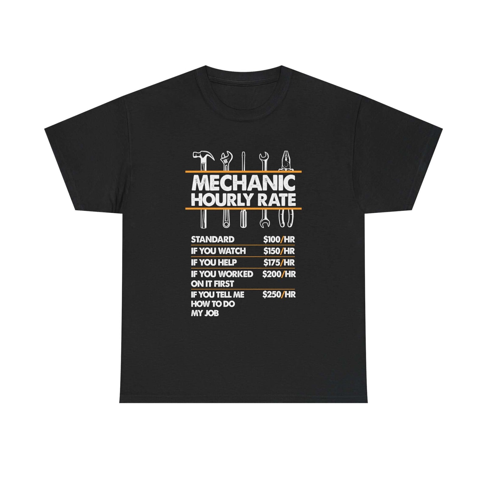 Mechanic Hour Rate T-Shirt t-shirt lifestyle - car guy present
