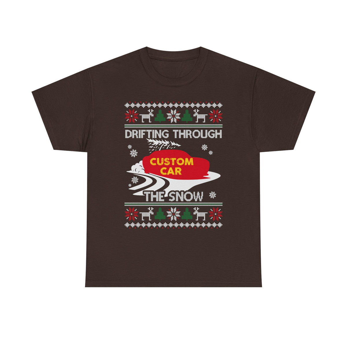 Custom Drift Car Christmas T-Shirt