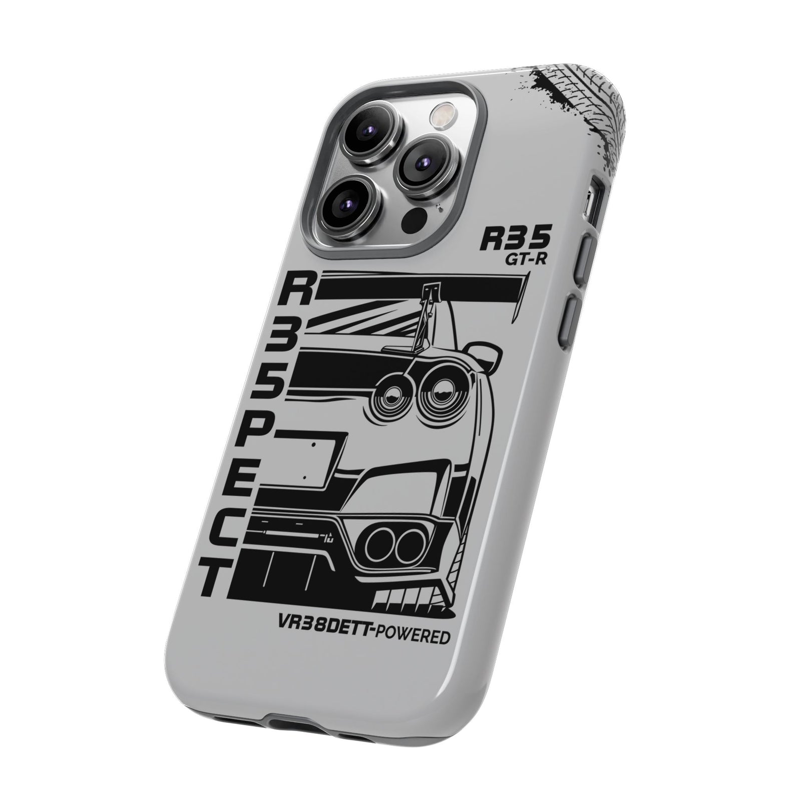 JDM Front View Tough Phone Case - iPhone 16 Plus, glossy, lifestyle photo