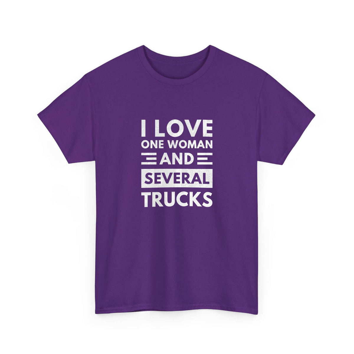 I Love One Woman and Several Trucks T-Shirt | Funny Trucker Gift