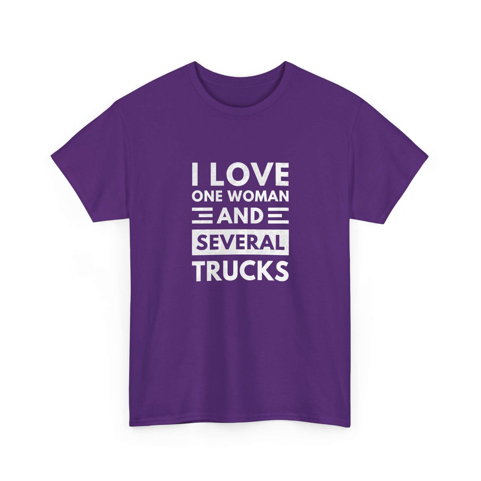 I Love One Woman and Several Trucks T-Shirt | Funny Trucker Gift