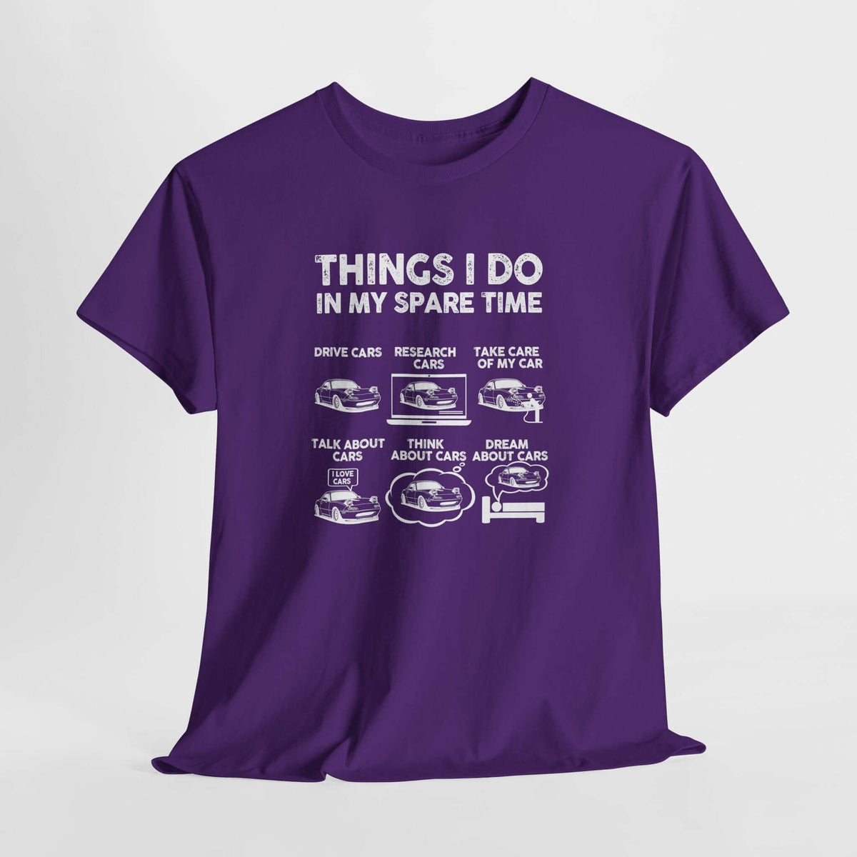 Things I Do in My Spare Time car t-shirt - car guy gift tee