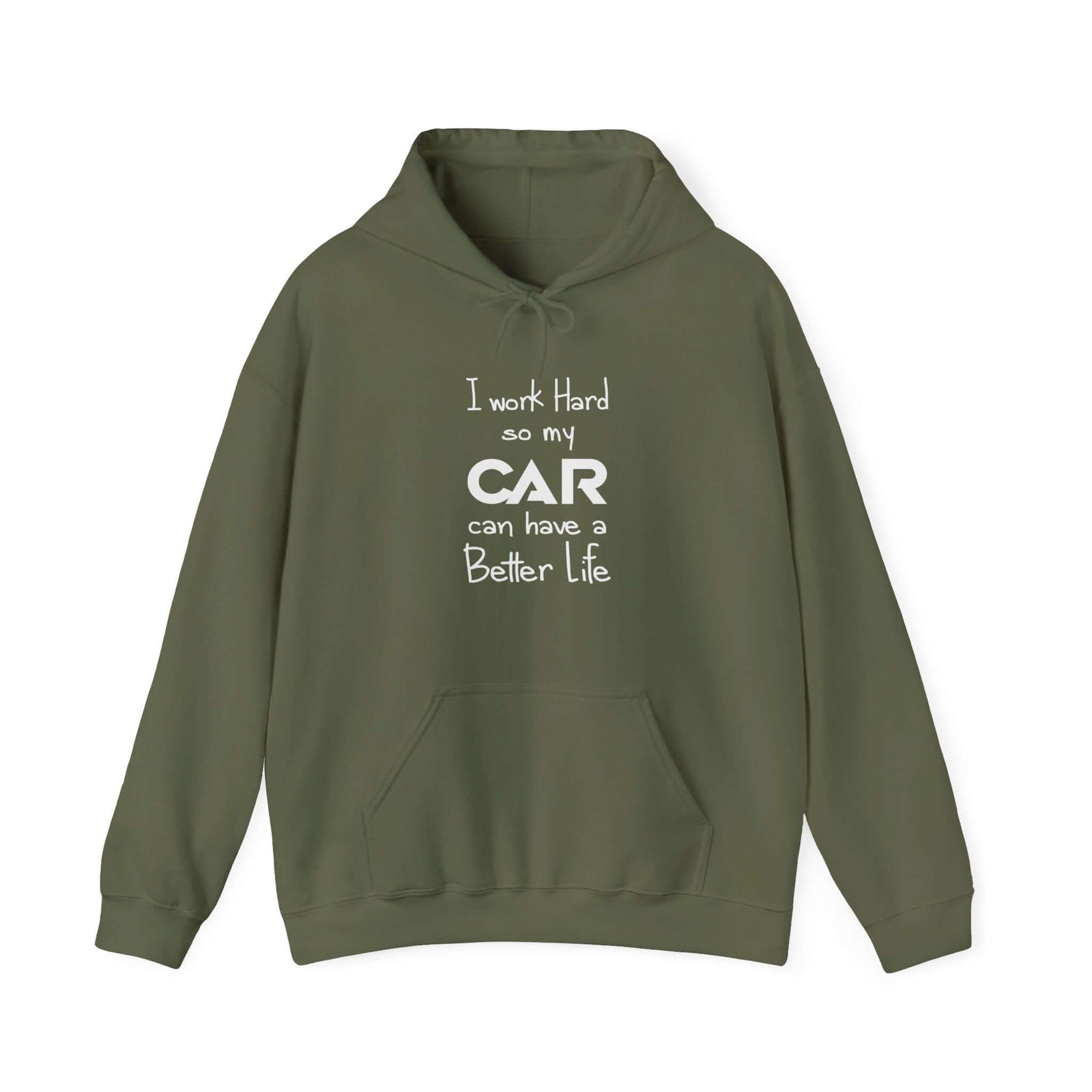 I work hard so my car can have a better life hoodie - funny car guy gift