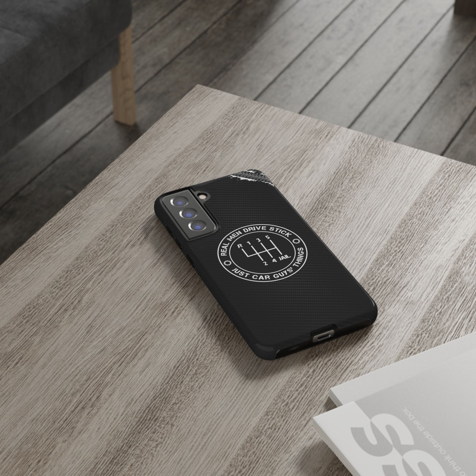 Real Men Drive Stick Manual Transmission Tough Phone Case | Car Guy Gift