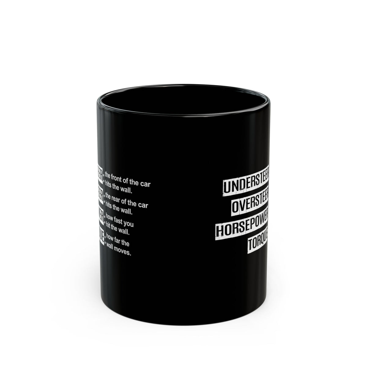 Car Enthusiasts Be Like Funny Coffee Mug - 11oz black coffee mug, front view with print on both sides