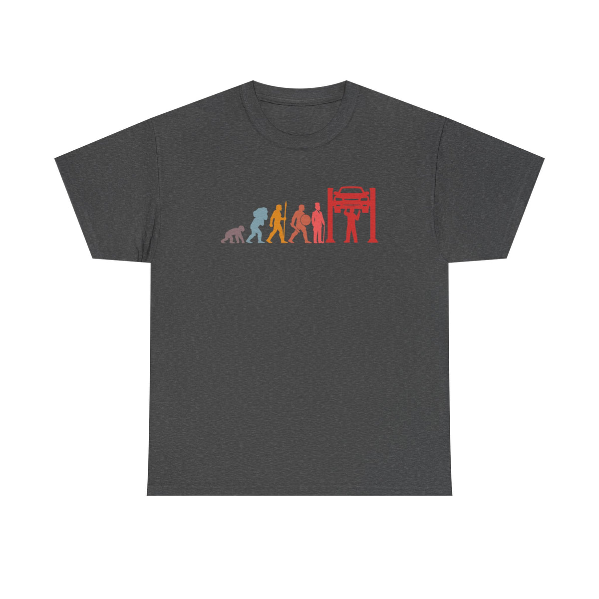 Evolution of a Mechanic Funny T-Shirt - Black