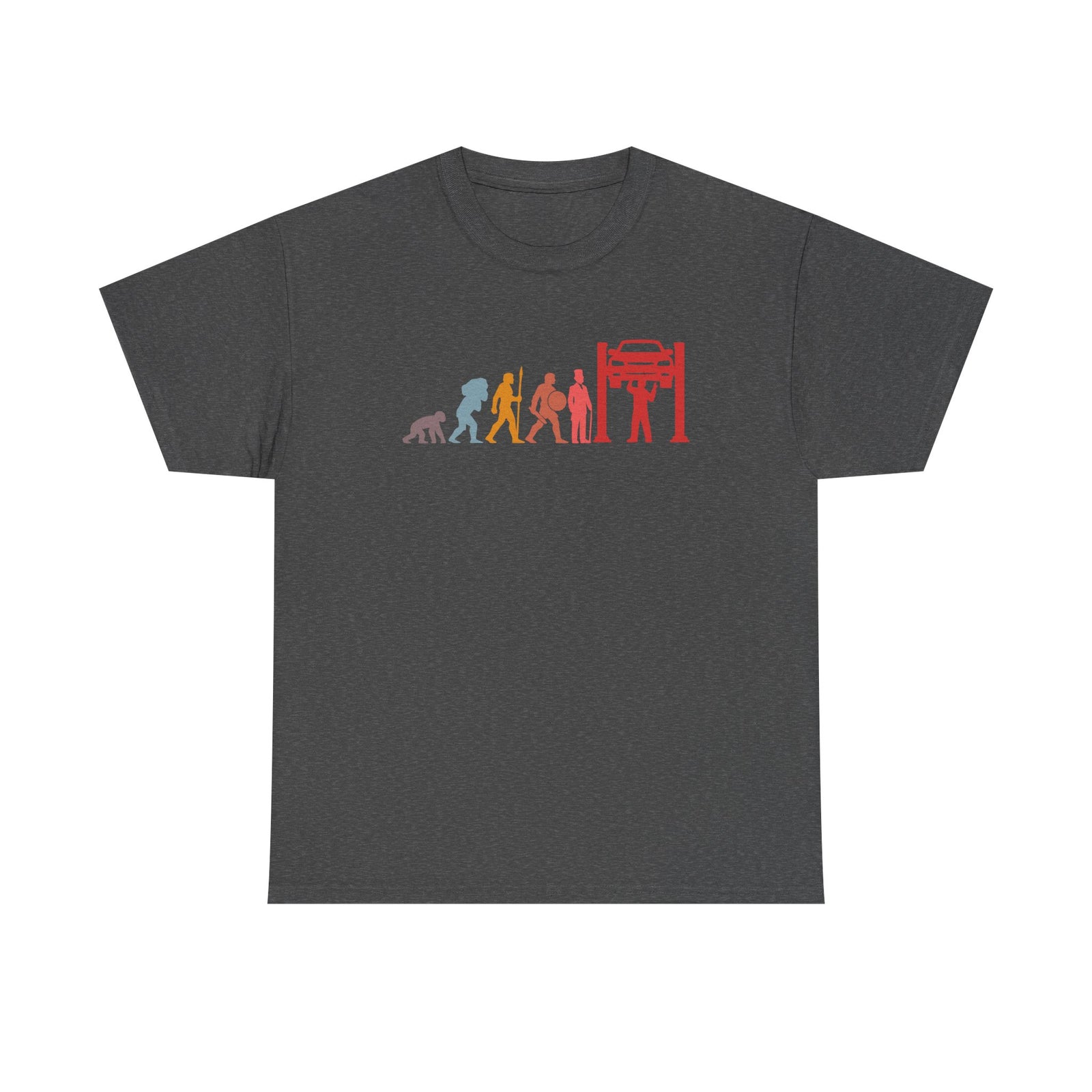 Evolution of a Mechanic Funny T-Shirt - Black