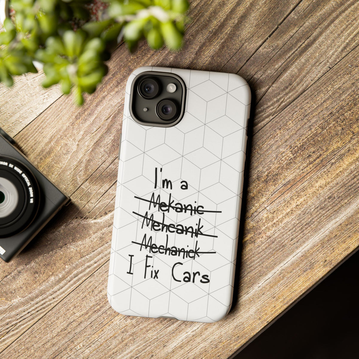 Mechanic I Fix Cars Funny Tough Phone Case | Car Guy Gift