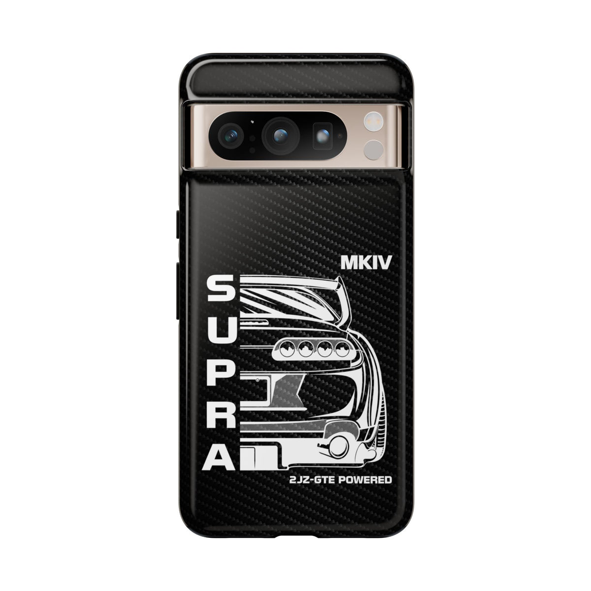 JDM Back View Tough Phone Case - Google Pixel 8 Pro, glossy, front view