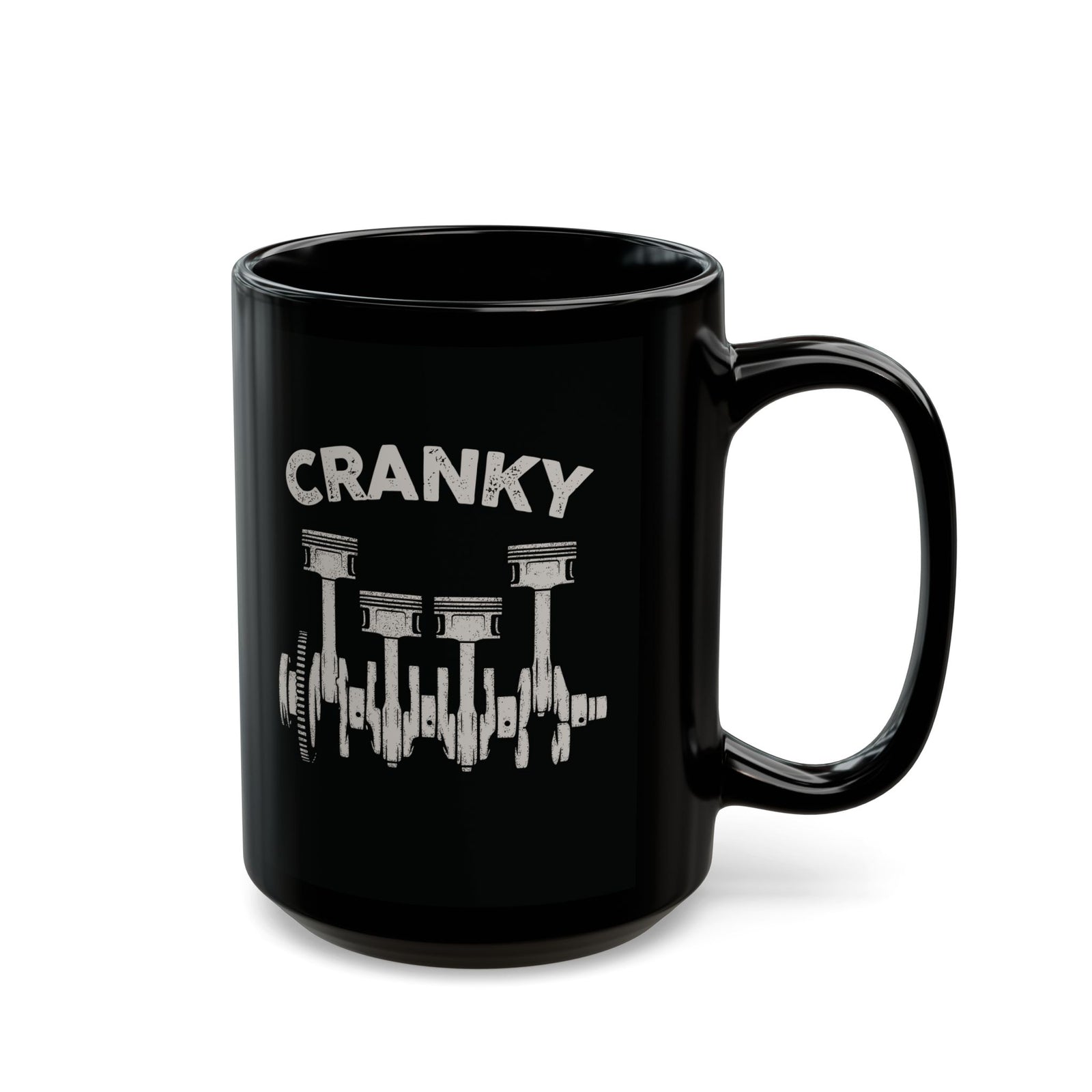 Cranky Mechanic Mug coffee cup - gearhead gift idea
