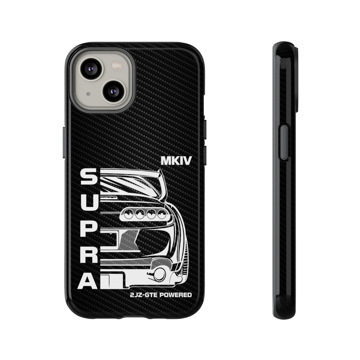 JDM Back View Tough Phone Case - iPhone 14, glossy, front and side view