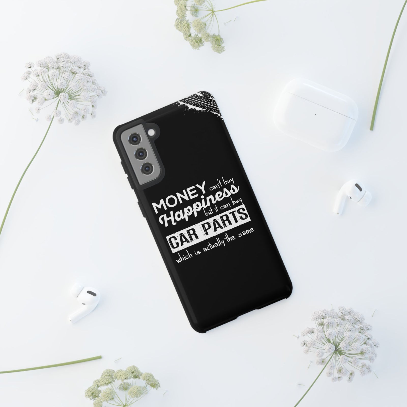 More Car Parts Equals Happiness Tough Phone Case | Car Enthusiast Gift