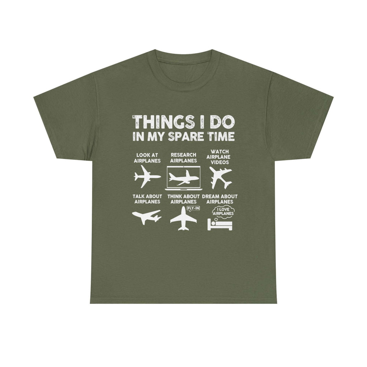 Things I Do in My Spare Time Aviation t-shirt - funny pilot gift