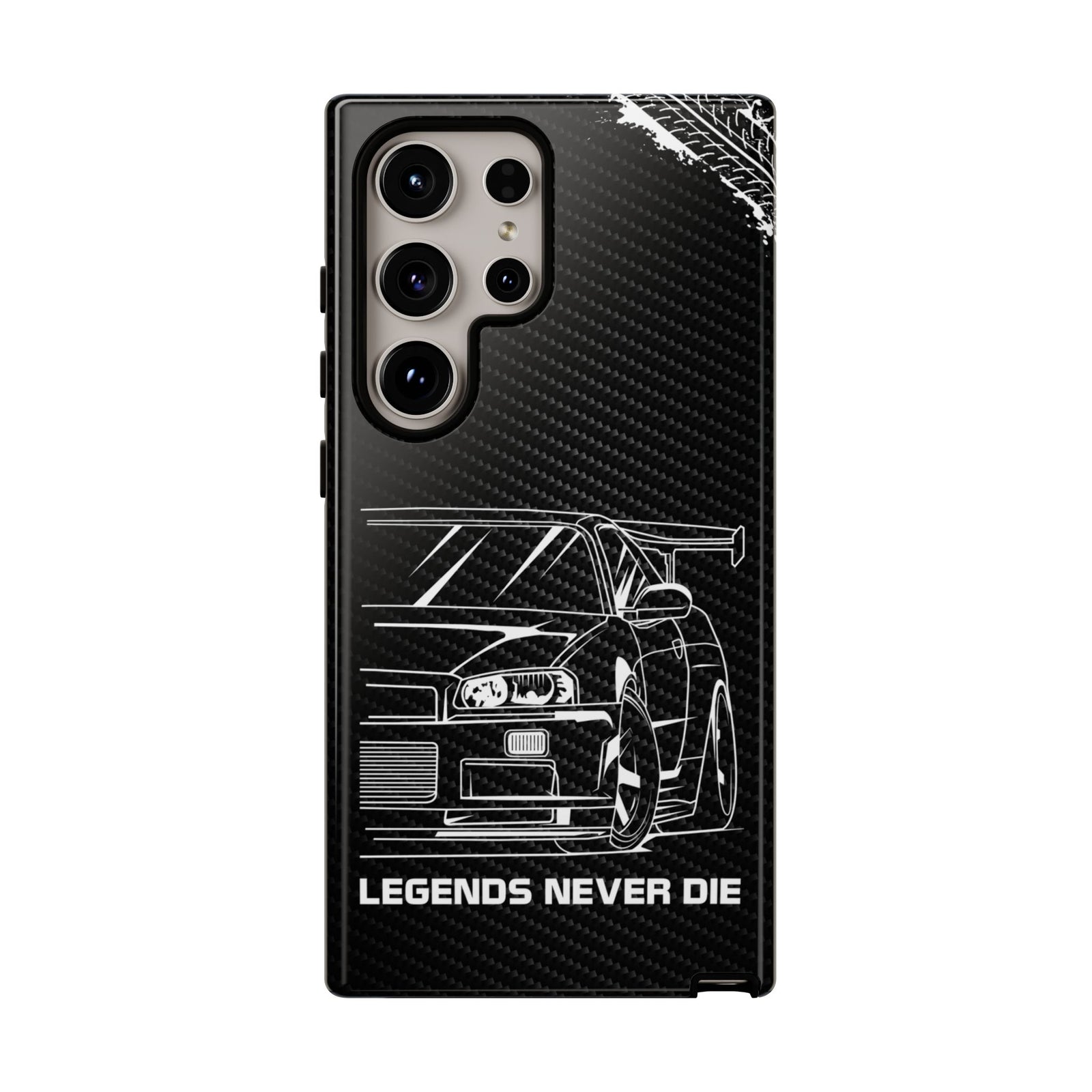 JDM Legends Never Die Tough Phone Case - Samsung Galaxy S24 Ultra, glossy, front view