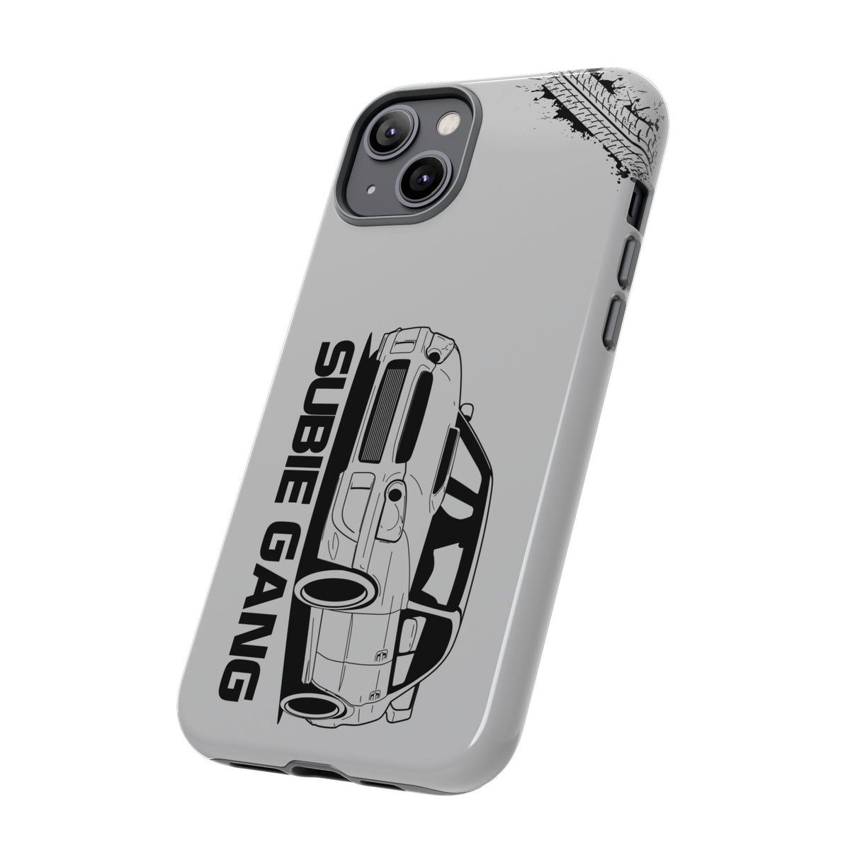 JDM Gang Tough Phone Case - iPhone 14 Plus, glossy, side view