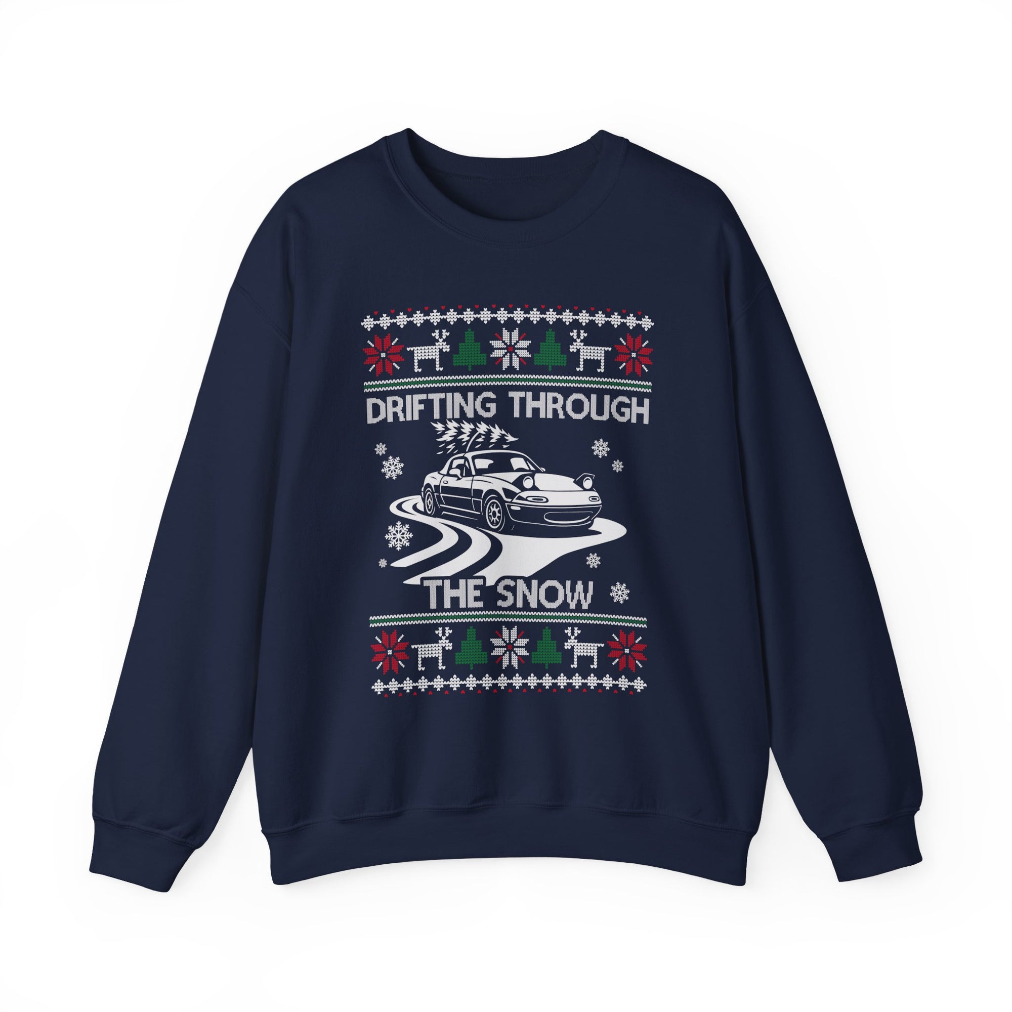 Miata Drifting Ugly Christmas Sweatshirt