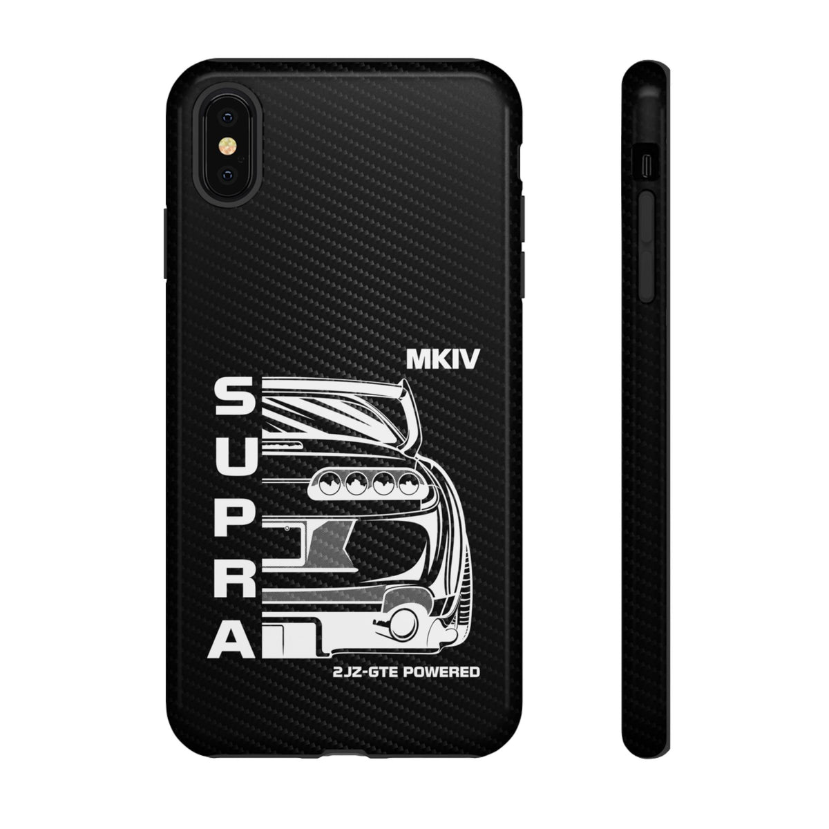 JDM Back View Tough Phone Case - iPhone XS MAX, glossy, front and side view