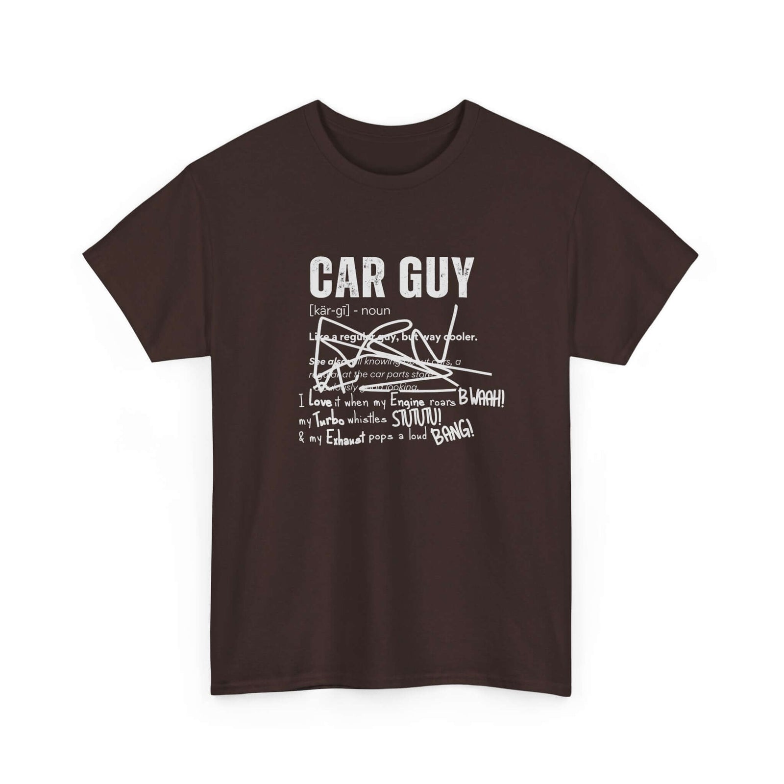 Car guy definition graphic tee - automotive shirt for gearheads
