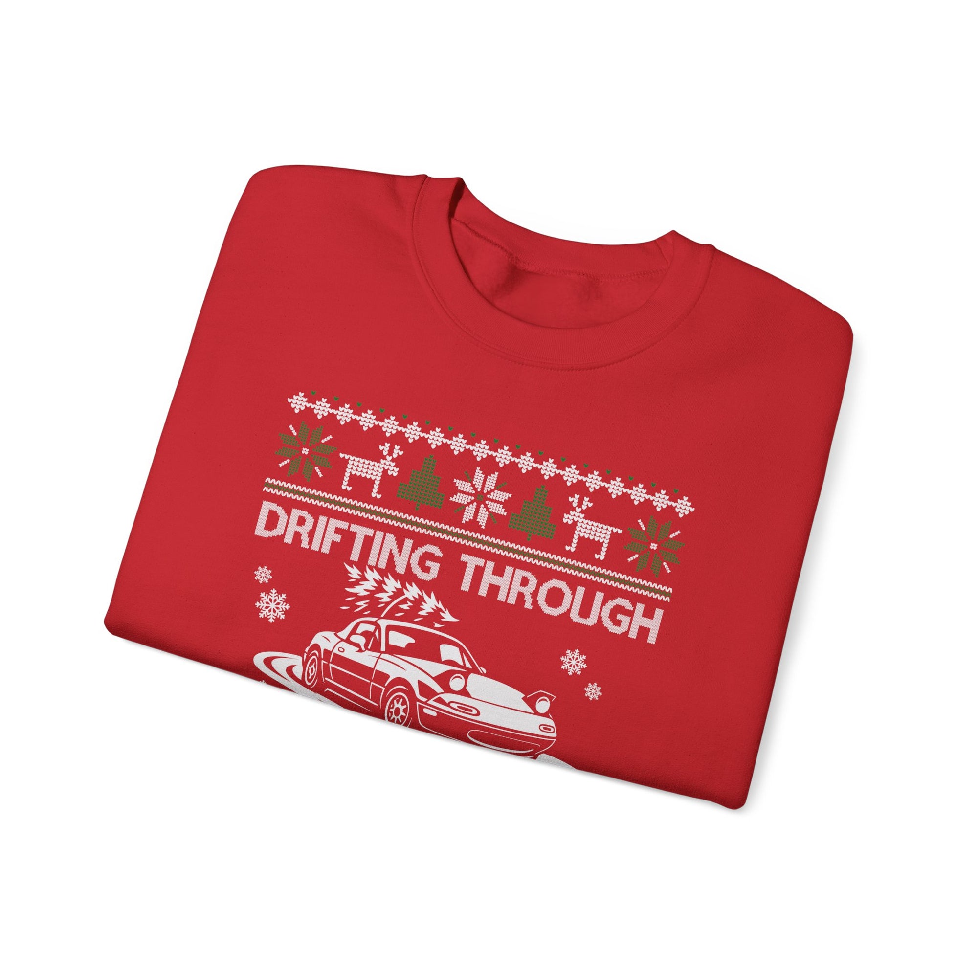 Miata Drifting Ugly Christmas Sweatshirt