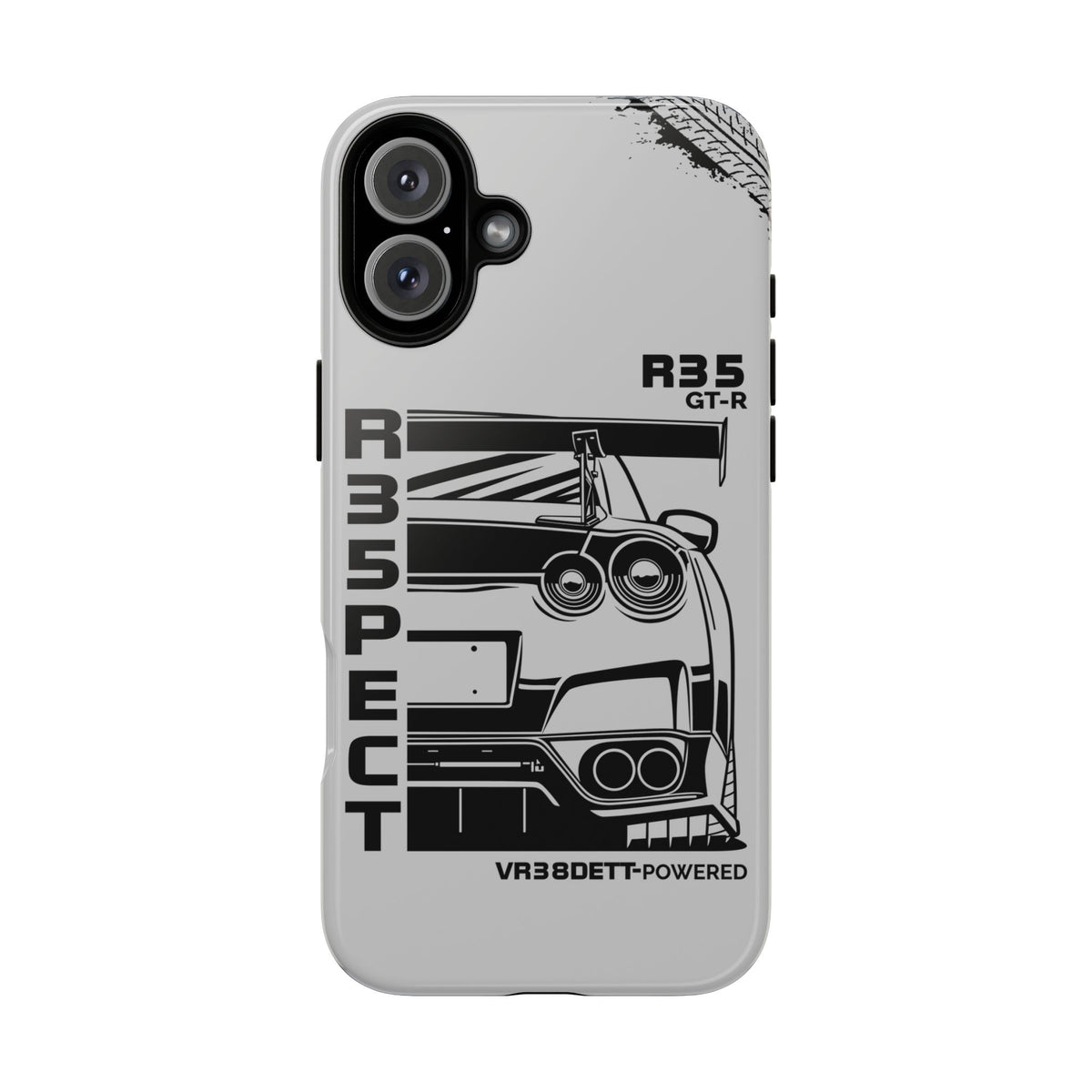JDM Front View Tough Phone Case - iPhone 16 Plus, glossy, front view