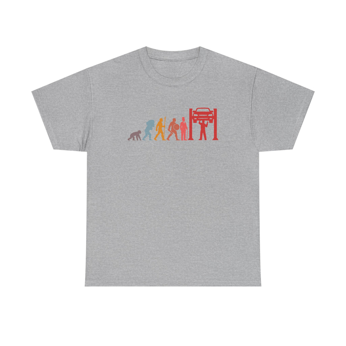 Evolution of a Mechanic t-shirt color variant - gift for gearheads