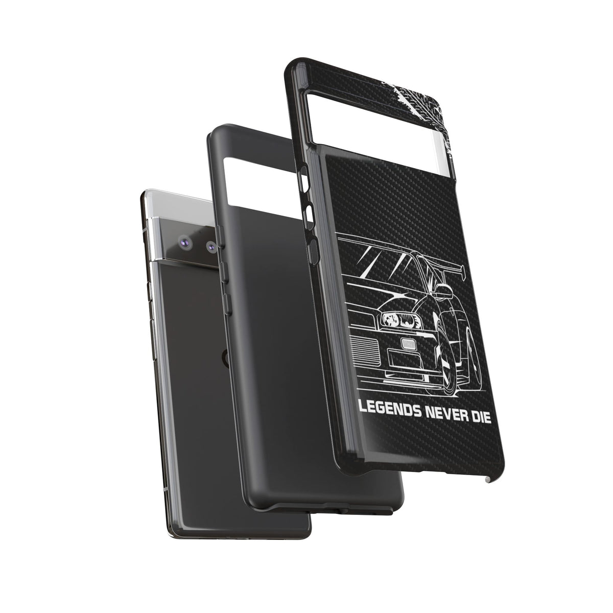 JDM Legends Never Die Tough Phone Case - Google Pixel 6 Pro, glossy, dual-layer protection