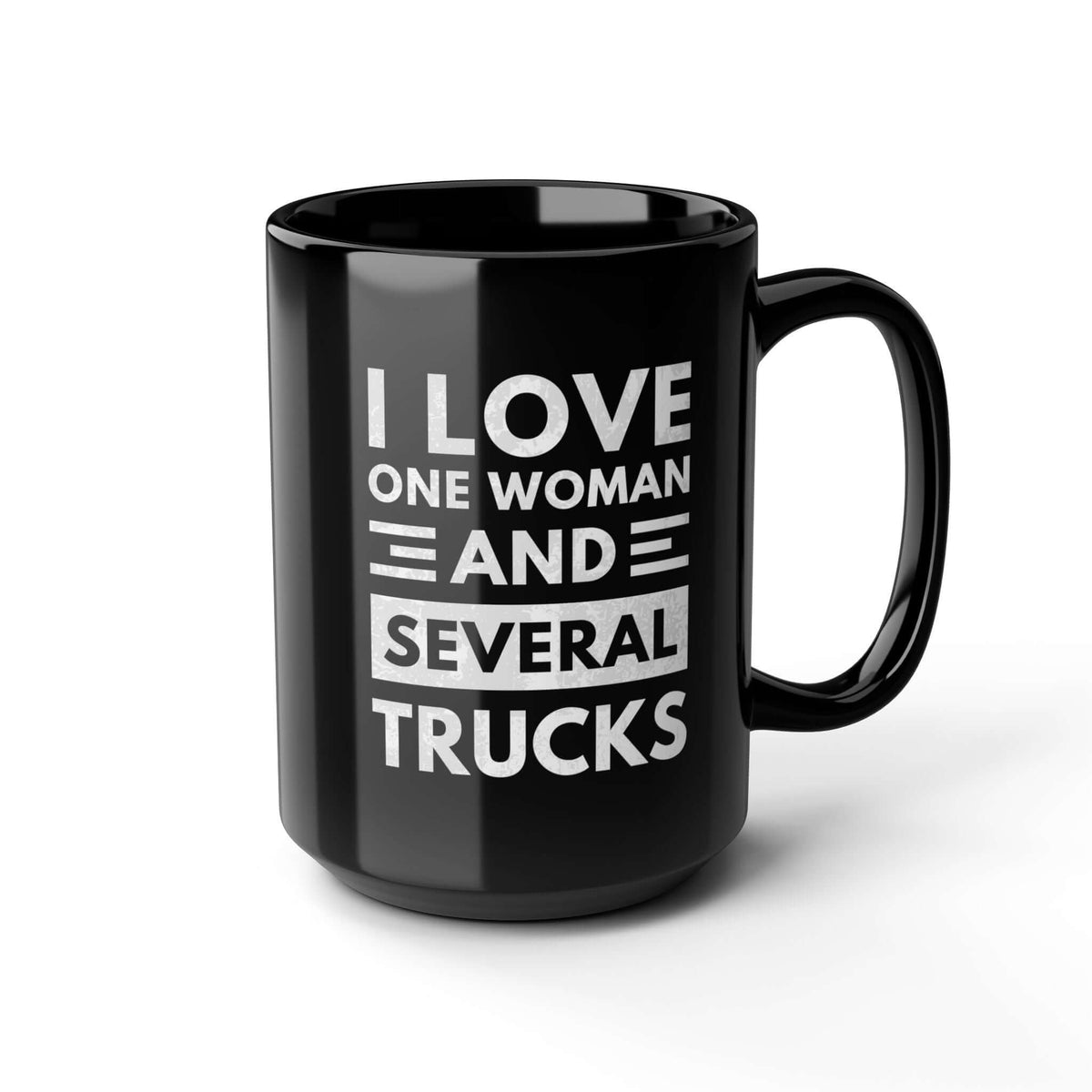 I Love One Woman and Several Trucks Mug coffee mug - funny car guy gift