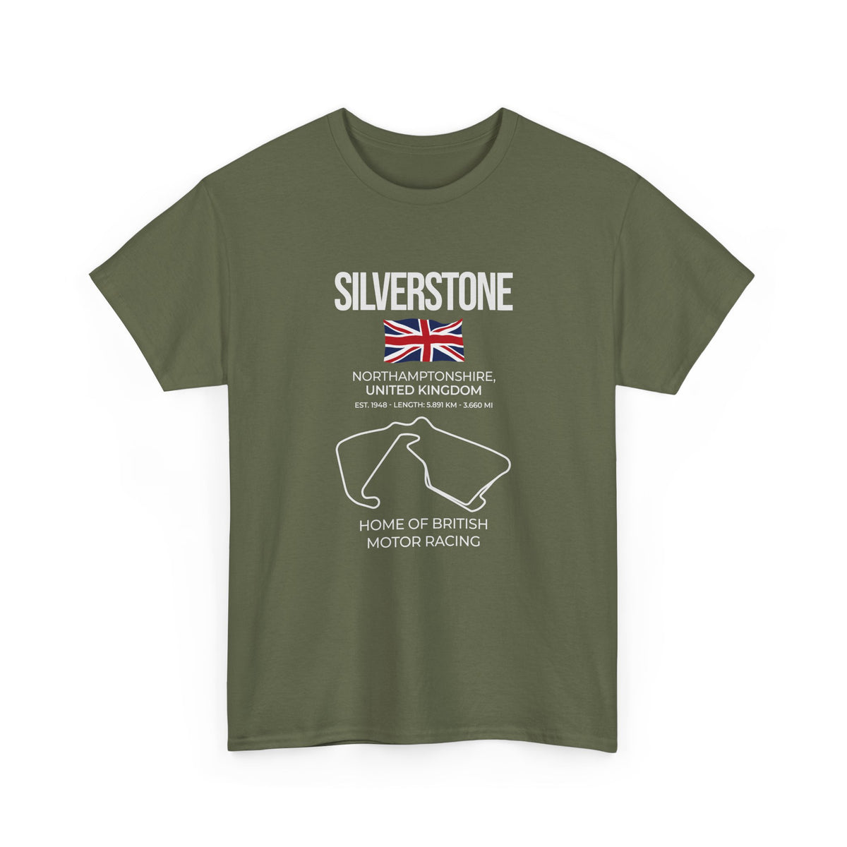 Silverstone Race Track T-Shirt | British Grand Prix Circuit Motorsport Tee