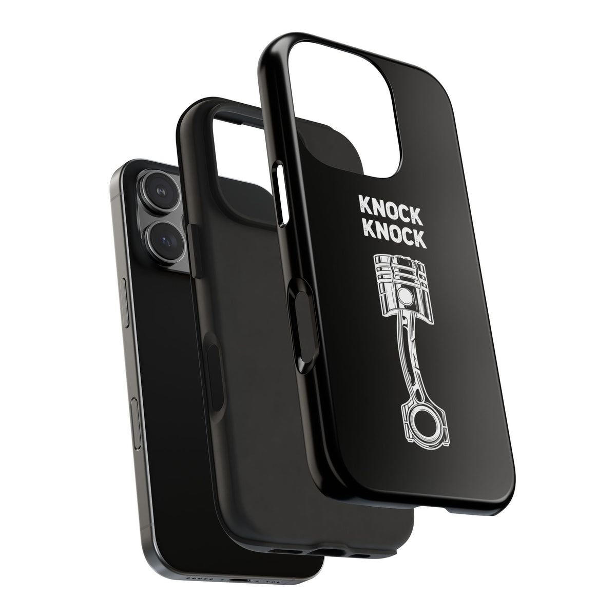 Knock Knock Broken Piston Phone Case | Funny Mechanic Car Guy Gift