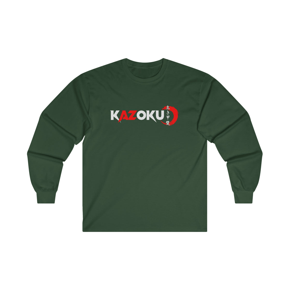 KAZOKU Long Sleeve Tee Red - Design 1