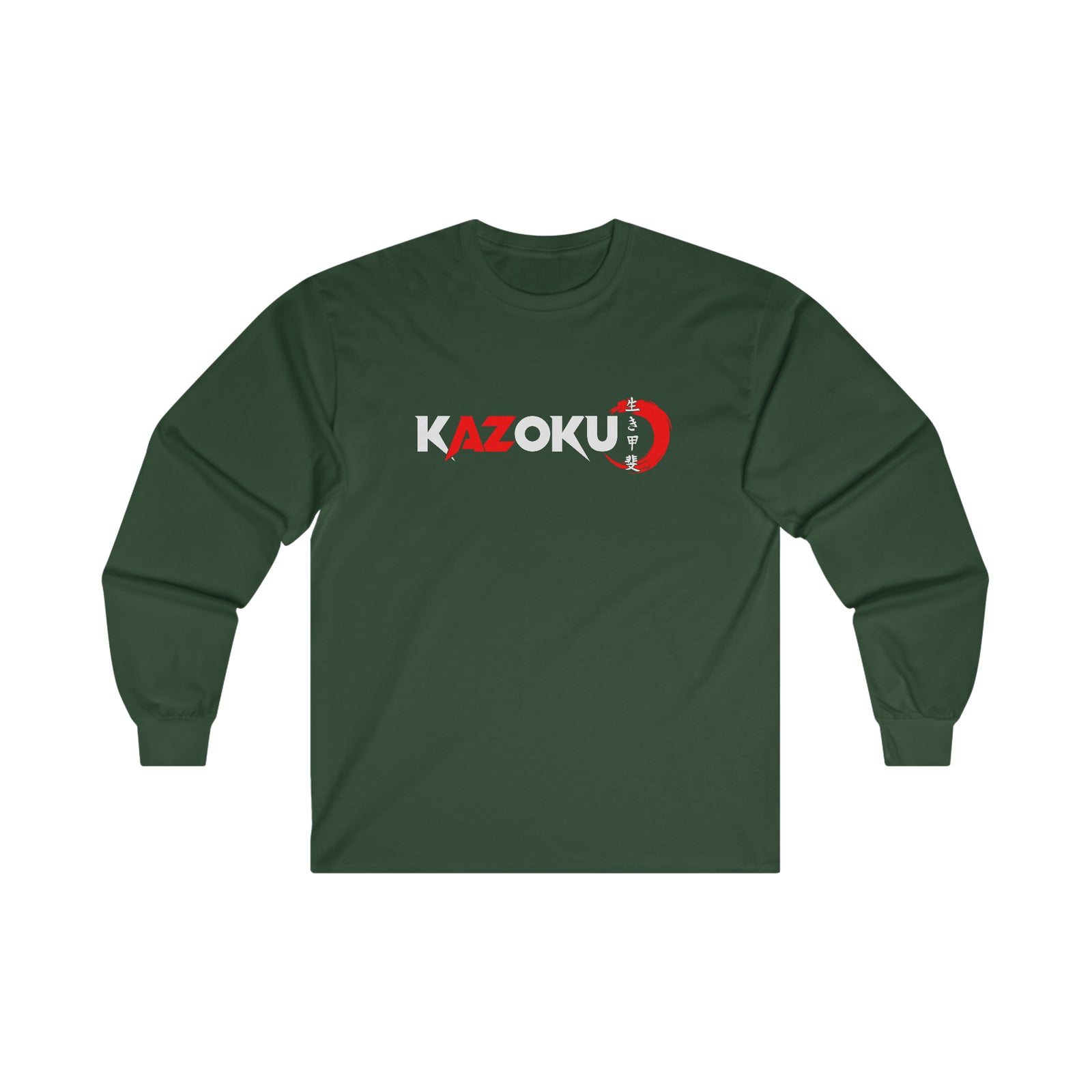 KAZOKU Long Sleeve Tee Red - Design 1