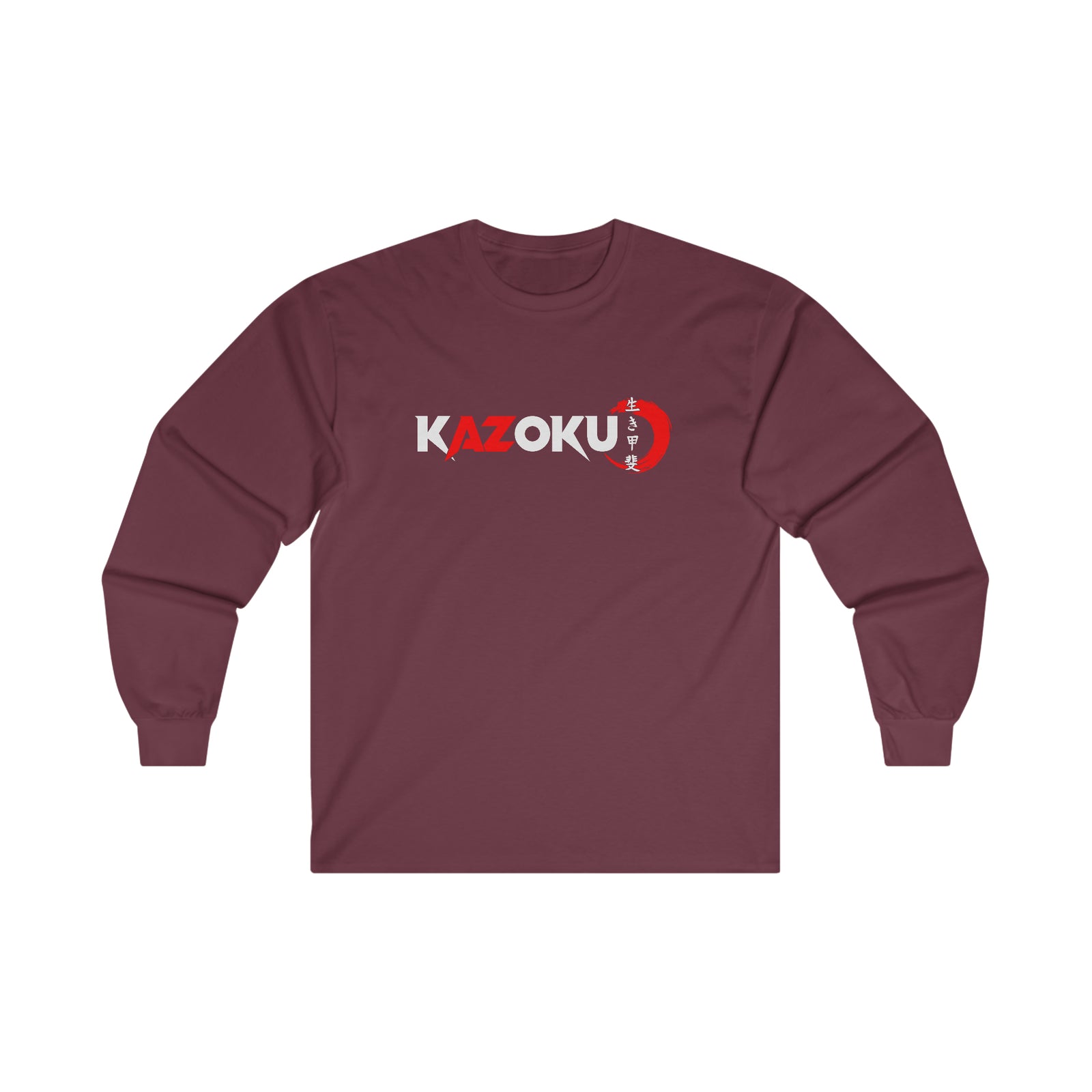 KAZOKU Long Sleeve Tee Red - Design 1