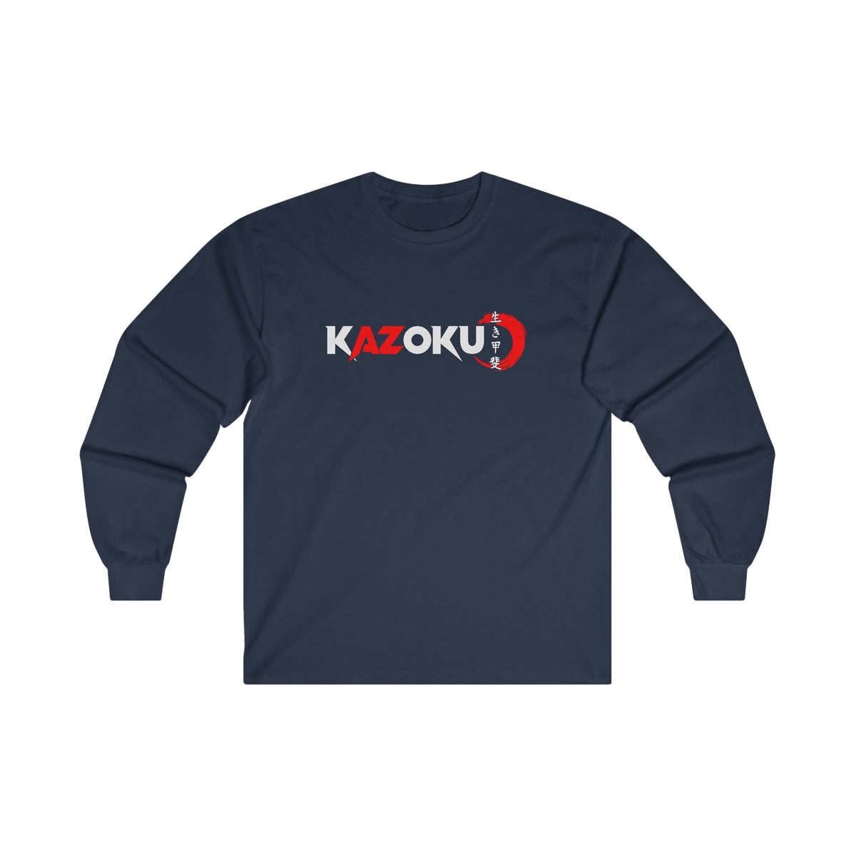 KAZOKU Long Sleeve Tee Red - Design 1
