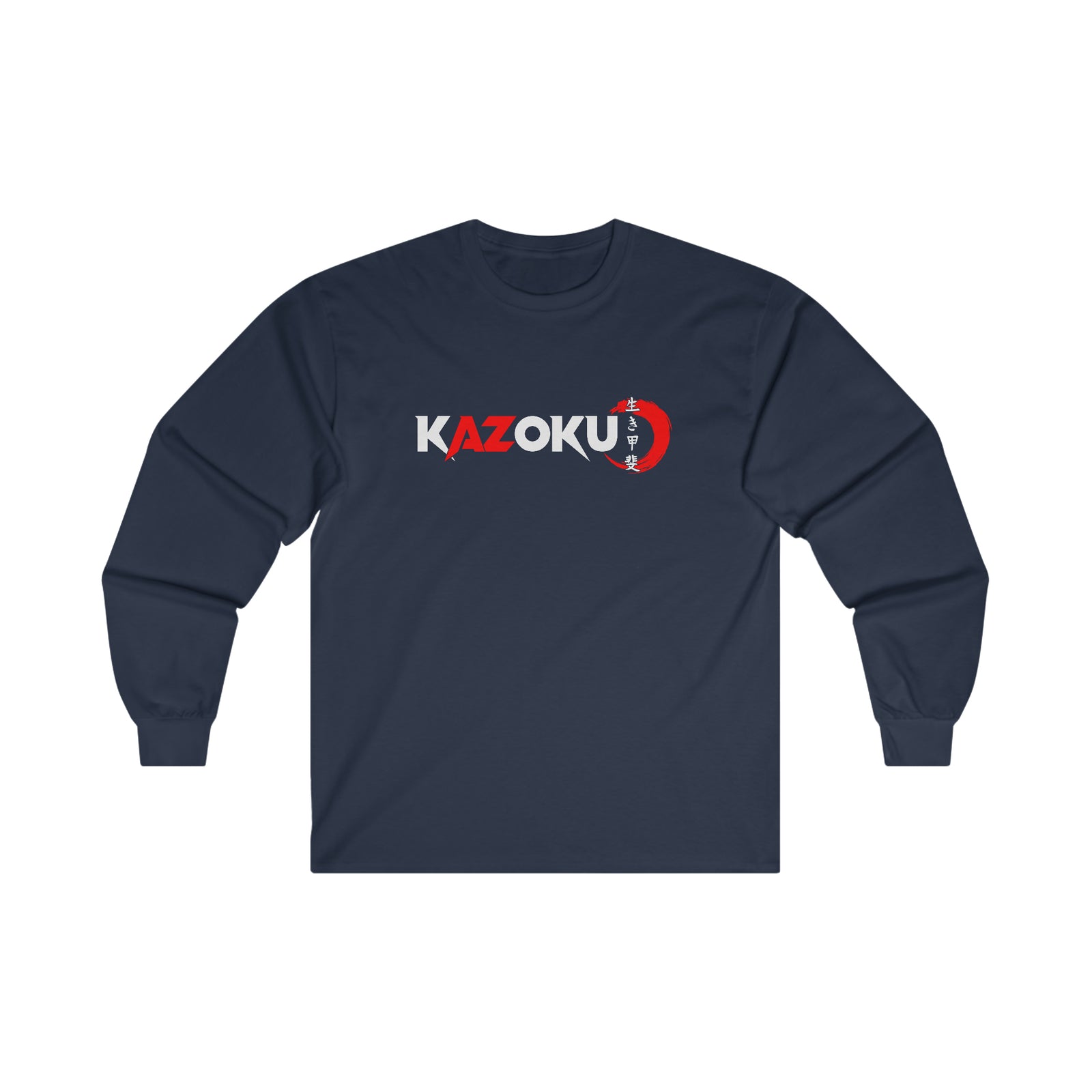 KAZOKU Long Sleeve Tee Red - Design 1