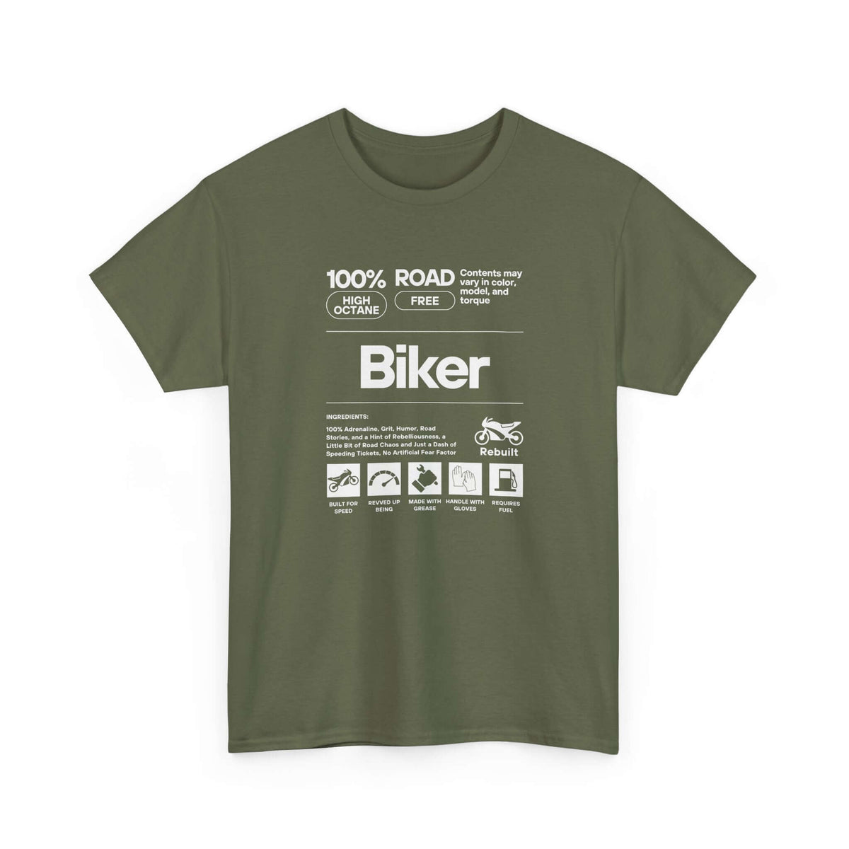 Biker Definition T-Shirt | Funny Motorcycle Enthusiast Gift