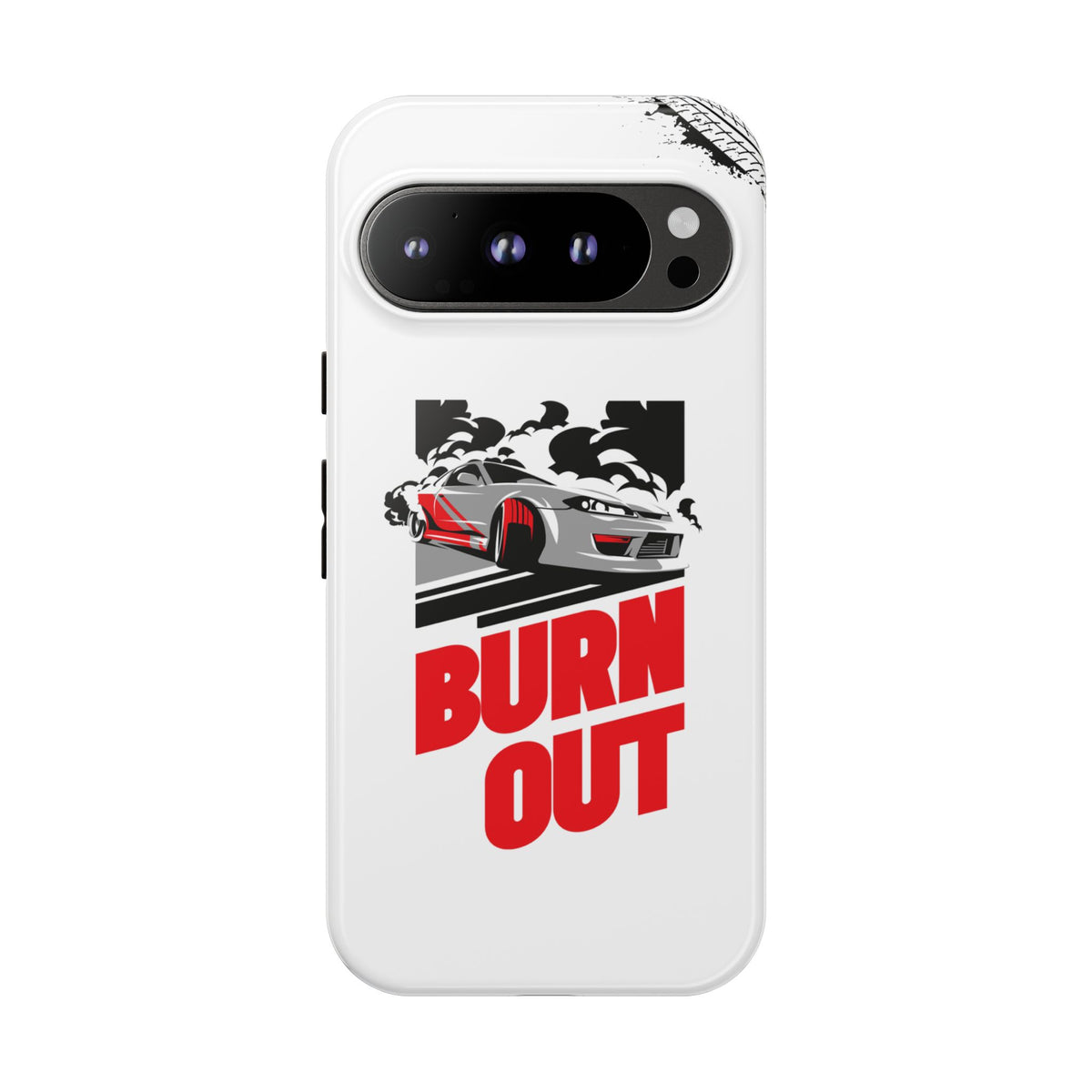 JDM Burnout Tough Car Phone Case - Google Pixel 9 Pro, glossy, front view