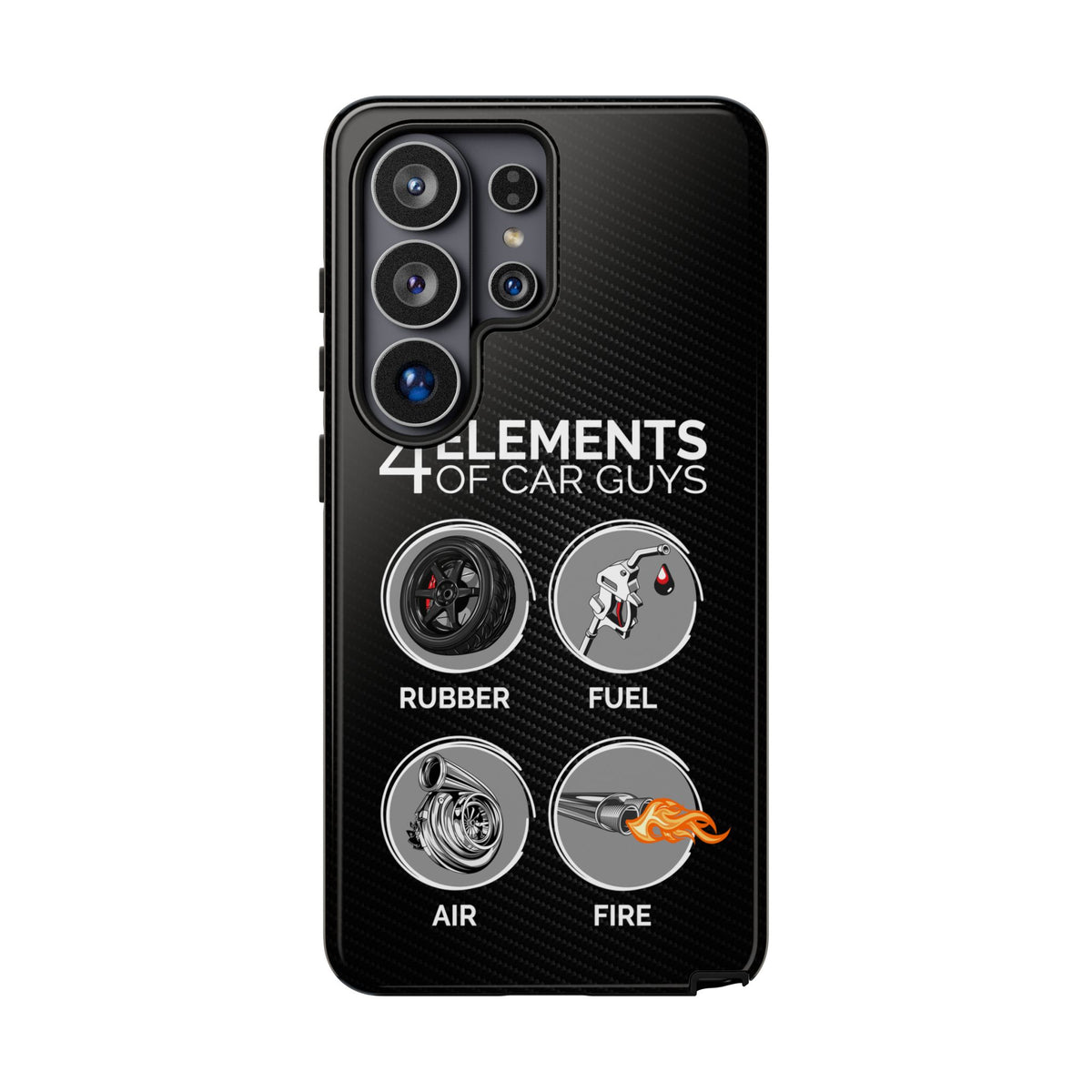 The 4 Elements of Car Guys Tough Phone Case | Funny Car Lover Gift