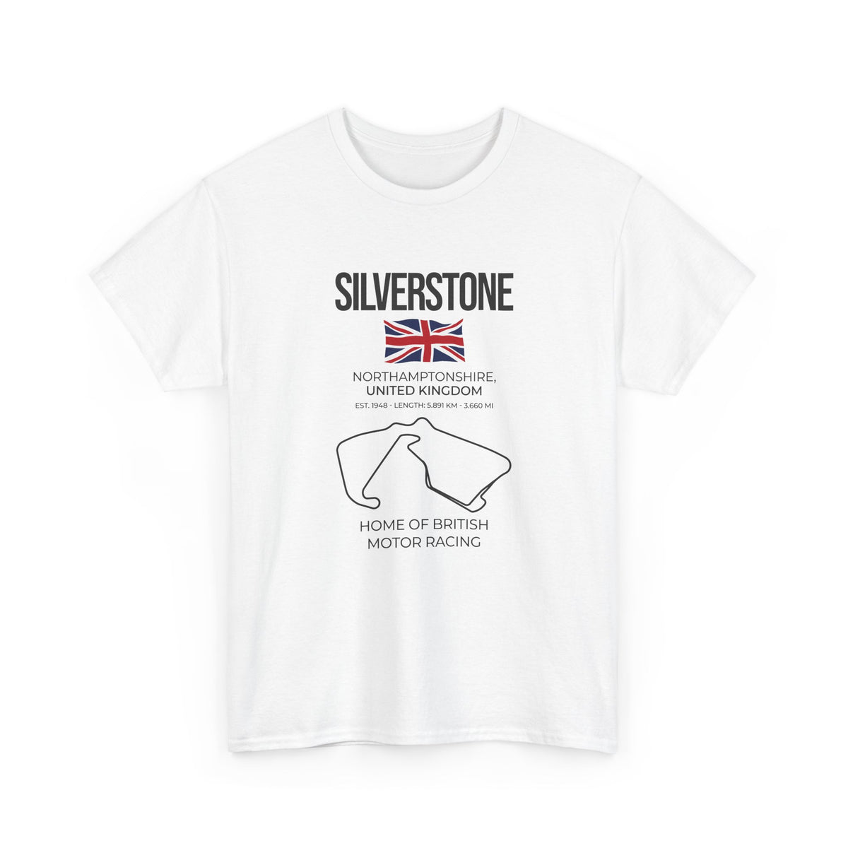 Silverstone Race Track T-Shirt | British Grand Prix Circuit Motorsport Tee