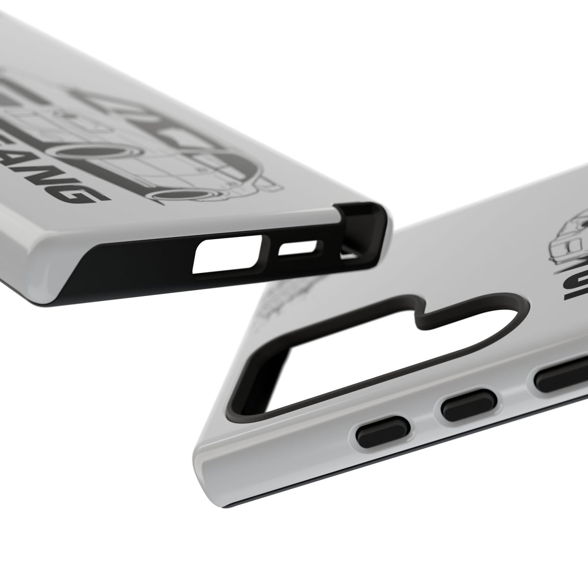 JDM Gang Tough Phone Case - Samsung Galaxy S24 Ultra, glossy, edge and port close-up