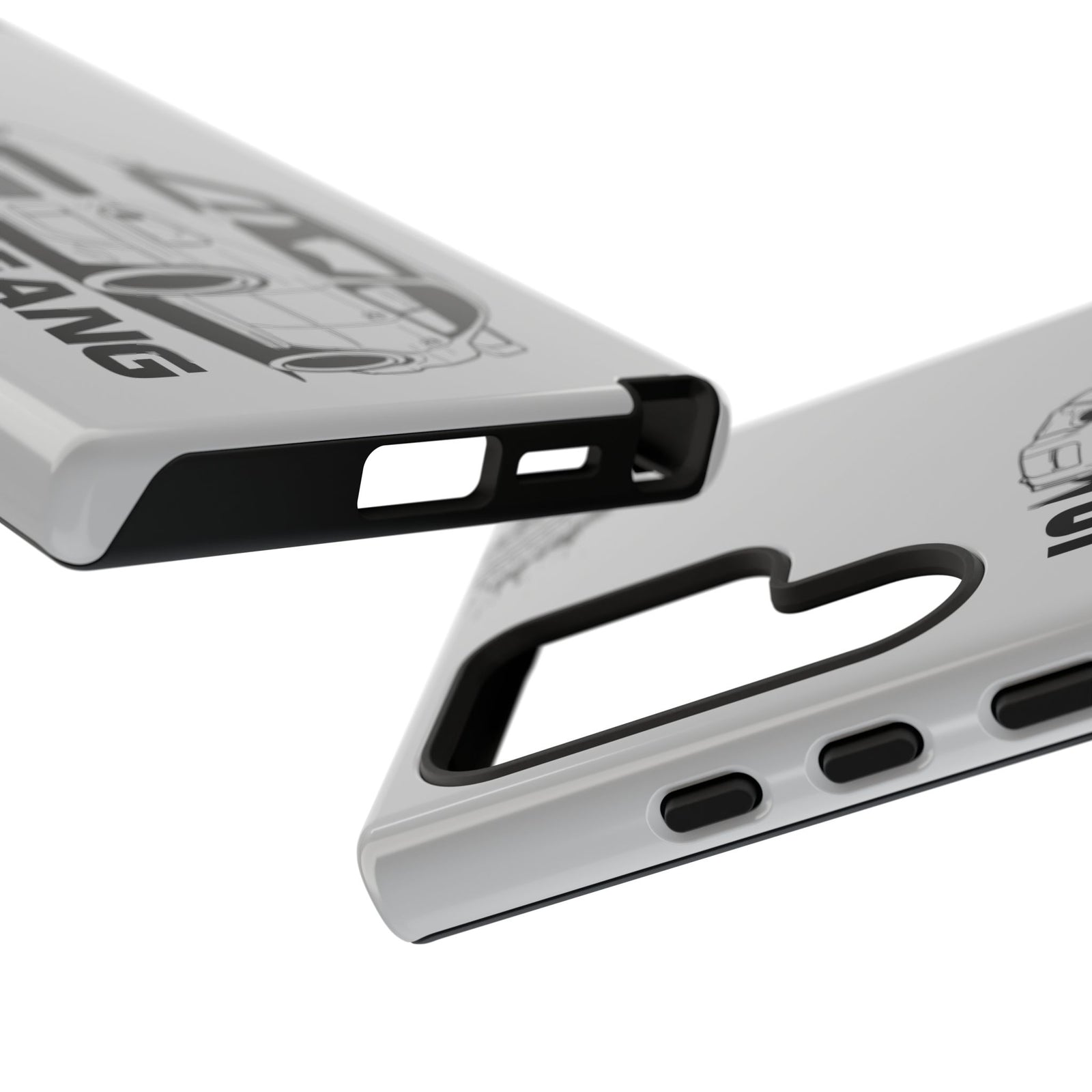 JDM Gang Tough Phone Case - Samsung Galaxy S24 Ultra, glossy, edge and port close-up