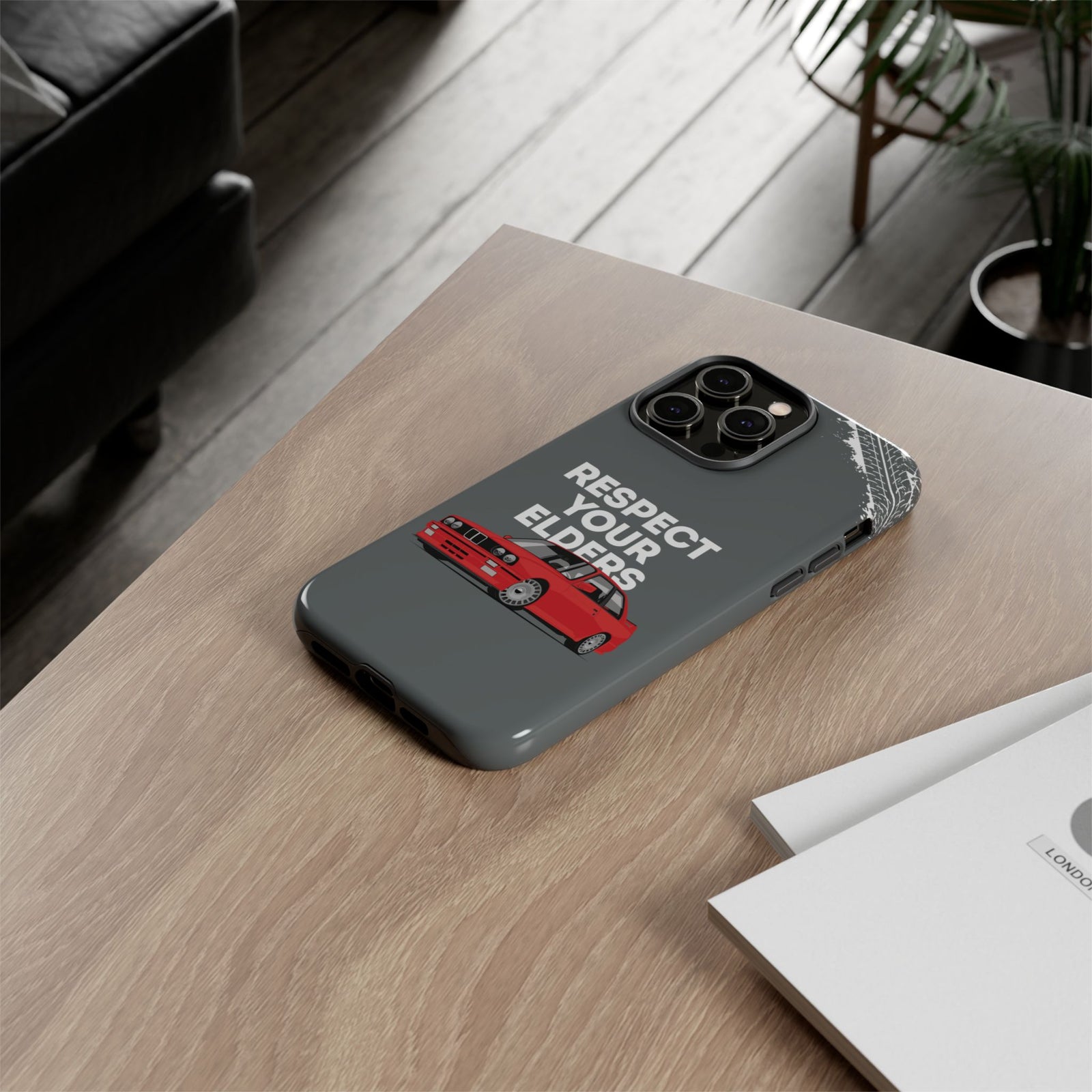 E30 M3 Respect Your Elders Tough Phone Case | Classic Car Guy Gift