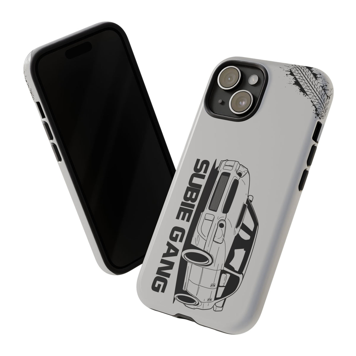JDM Gang Tough Phone Case - iPhone 15, glossy, front and back view