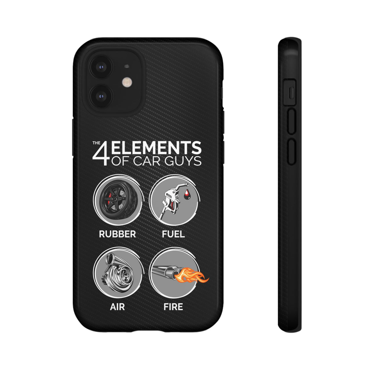 The 4 Elements of Car Guys Tough Phone Case | Funny Car Lover Gift