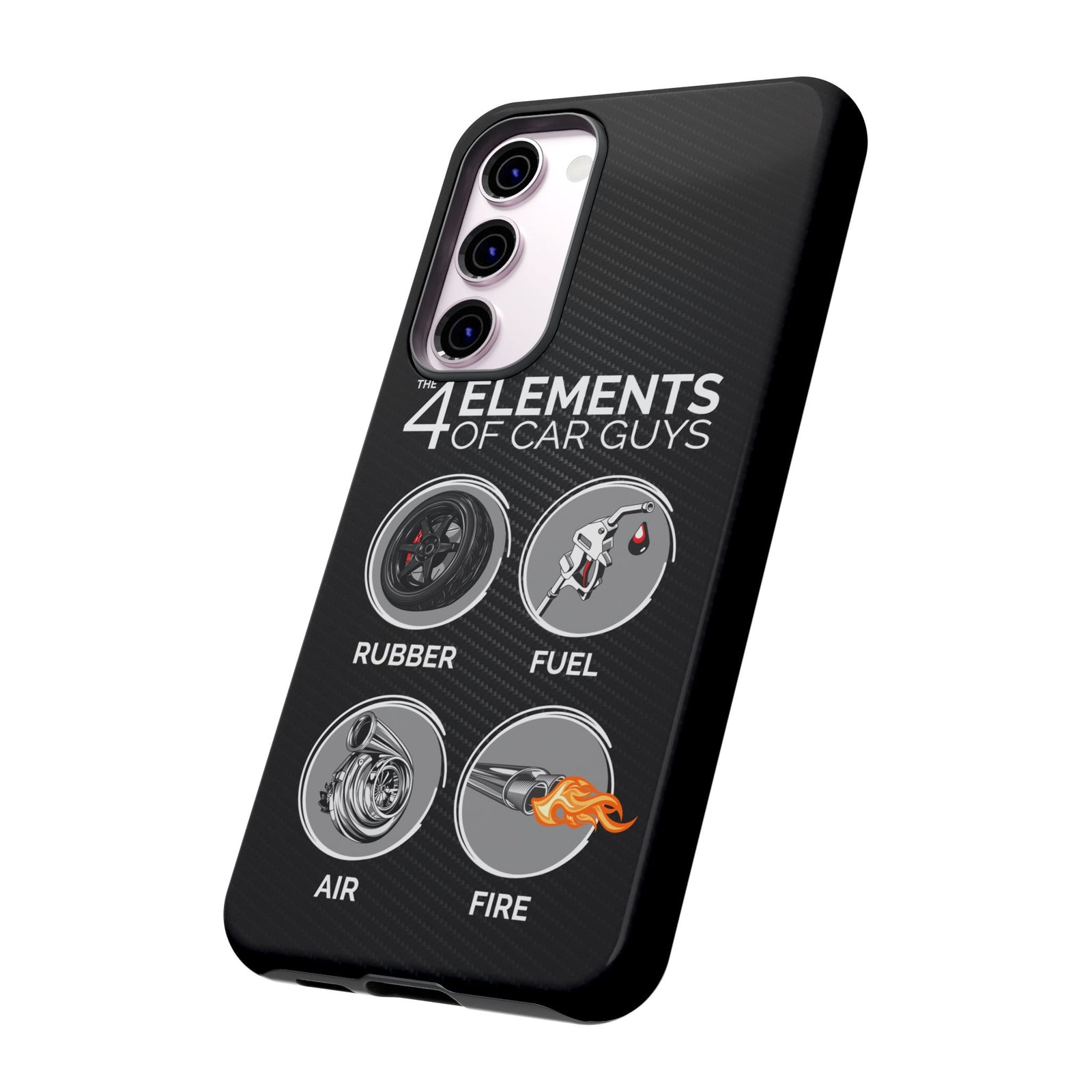 The 4 Elements of Car Guys Tough Phone Case | Funny Car Lover Gift